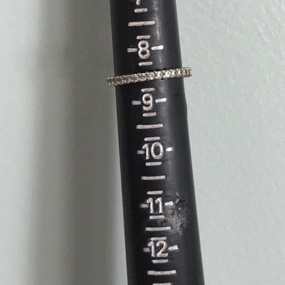 ETERNITY CZ DIAMOND BAND, Sz 8.5, Set of 3 Rings - Picture 2 of 8